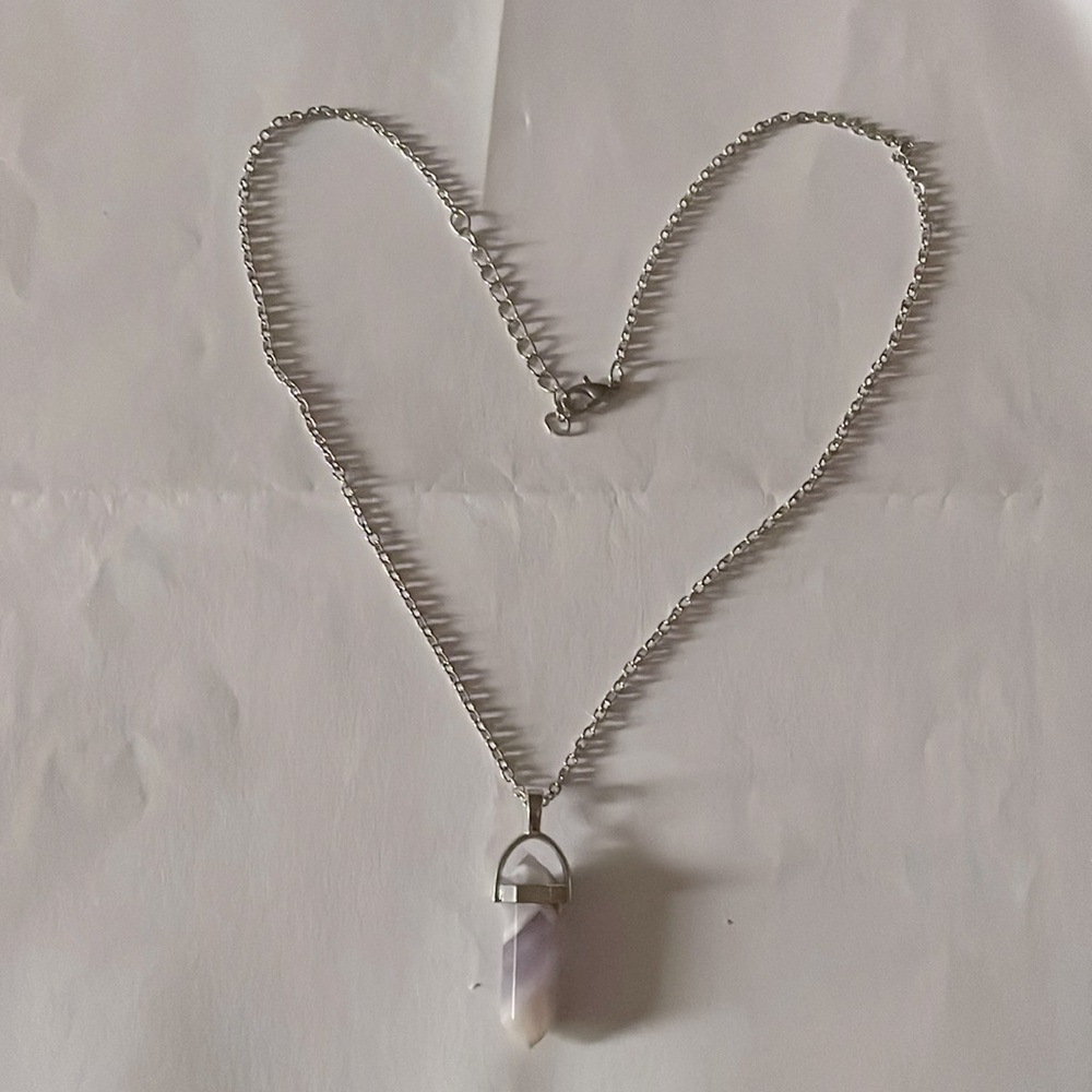 Pyramid Gemstone Necklace